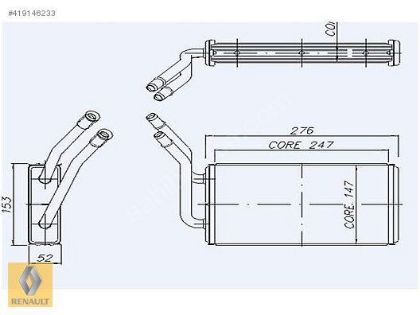 FORD TRANSİT V347 KALORİFER RADYATÖRÜ VP6C1H18476AB
