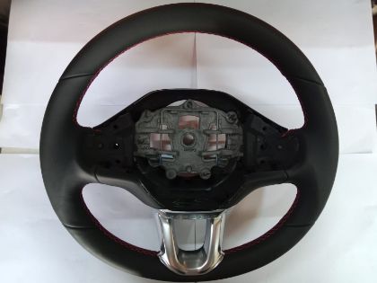 PEUGEOT 208 DİREKSİYON SİMİDİ DERİ KIRMIZI DİKİŞLİ 6191373 resmi